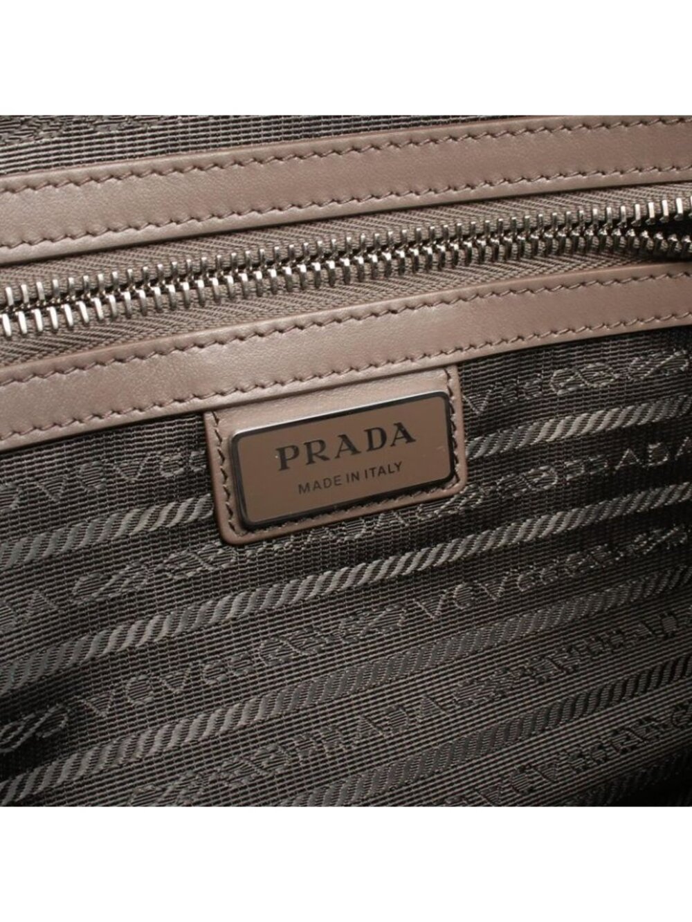 Prada Shoulder Bag Vitello Daino Gray Leather Trick - Picture 4 of 5